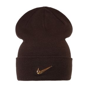 Nike Sportswear Čiapky 'Nike Swoosh Beanie'  zlatá / čierna