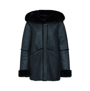 VILA Zimný kabát 'BOPO FAUX SHEARLING'  čierna