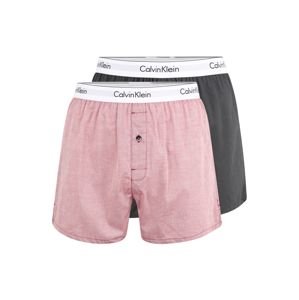 Calvin Klein Underwear Boxerky  pastelovo červená / antracitová
