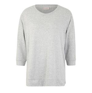ONLY Carmakoma Shirt 'Lyncis'  sivá melírovaná / biela