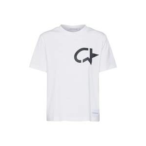 Calvin Klein Jeans Tričko 'MODERNIST CK STAR STRAIGHT TEE'  čierna / biela
