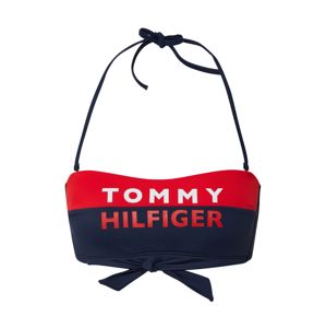 Tommy Hilfiger Underwear Bikinový top 'FIXED BANDEAU'  biela / červené / modré