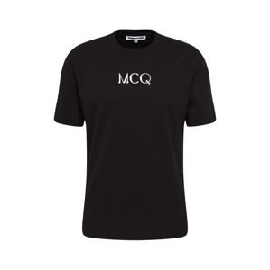 McQ Alexander McQueen Tričko 'Dropped Shoulder'  čierna