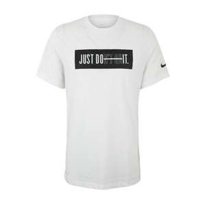 NIKE Funkčné tričko 'M NK DRY TEE DB BLOCK 2.0'  čierna / biela