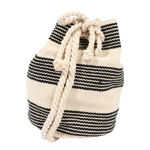 Seafolly Vak 'Stripe Bucket Bag'  krémová / čierna
