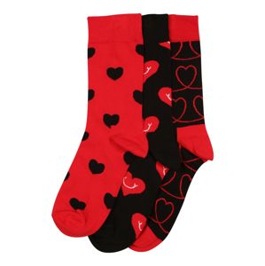 Happy Socks Športové ponožky  červená / čierna / biela