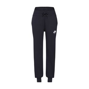 Nike Sportswear Nohavice 'W NSW AIR PANT FLC'  čierna / biela