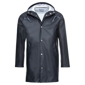 KnowledgeCotton Apparel Prechodný kabát 'Long Rain Jacket'  modré