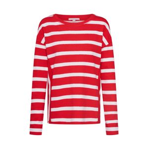 ESPRIT Tričko 'NOOS Stripe Top'  červená / biela