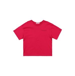Calvin Klein Jeans Tričko 'CHEST LOGO BOXY TOP'  ružová