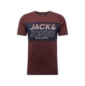 JACK & JONES Tričko  hnedé