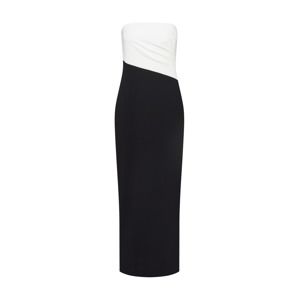 Lauren Ralph Lauren Večerné šaty 'TICHINA-EVENING DRESS'  čierna / biela