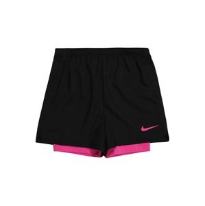 NIKE Športové nohavice  ružová / čierna