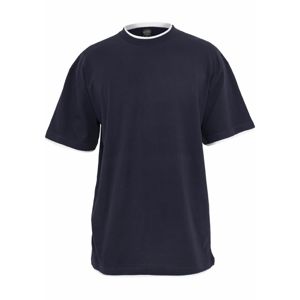 Urban Classics Shirt  biela / námornícka modrá