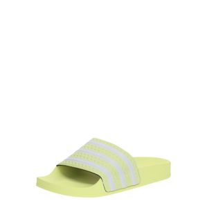 ADIDAS ORIGINALS Plážové / kúpacie topánky 'ADILETTE'  biela / žltá