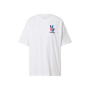 CONVERSE Oversize tričko 'PEACE'  biela / zmiešané farby