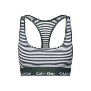Calvin Klein Underwear Podprsenka  tmavozelená / biela