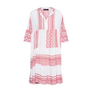 Zwillingsherz Letné šaty 'Mediteran'  svetločervená / biela