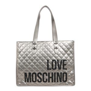 Love Moschino Shopper 'BORSA QUILTED NAPPA PU NERO'  svetlosivá