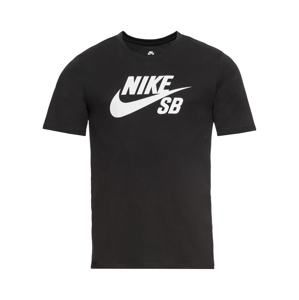 Nike SB Tričko 'Men's Nike SB Logo T-Shirt'  čierna / biela