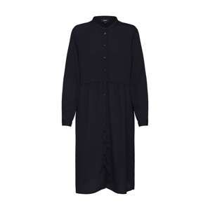 OBJECT Košeľové šaty 'OBJMOLLY L/S SHIRT DRESS NOOS'  čierna