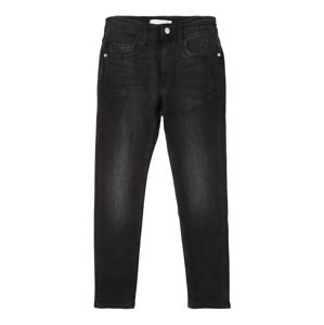 Calvin Klein Jeans Džínsy 'TAPERED CITY BLACK STR'  čierna denim