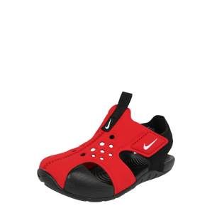 Nike Sportswear Otvorená obuv 'Sunray Protect 2 TD'  červené / čierna