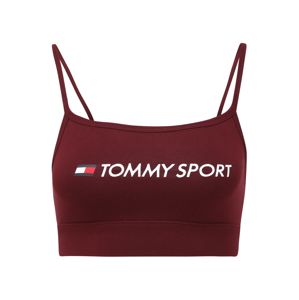 Tommy Sport Športová podprsenka  biela / vínovo červená