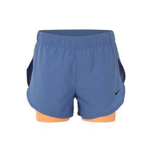 NIKE Športové nohavice 'Nike Flex'  dymovo modrá / oranžová