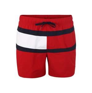 Tommy Hilfiger Underwear Plavecké šortky 'MEDIUM DRAWSTRING'  červené