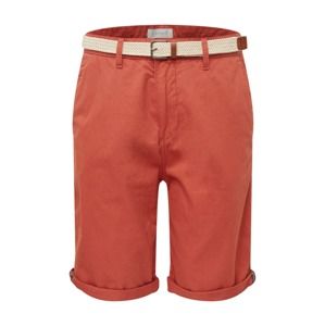 ESPRIT Chino nohavice 'Basic Twill SH'  oranžovo červená