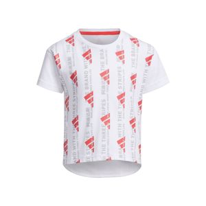 ADIDAS PERFORMANCE Funkčné tričko  biela / červená