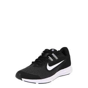 NIKE Bežecká obuv 'Nike Downshifter 9'  sivá / čierna / biela