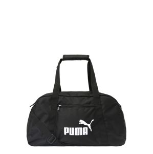 PUMA Športová taška 'Phase'  čierna / biela
