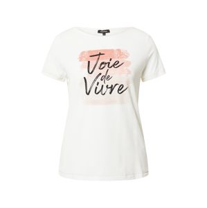 MORE & MORE Tričko 'Joie de Vivre'  biela / ružová / čierna