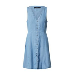Vero Moda Petite Kleid 'VMLENA SL BUTTON MIDI DRESS GA PETITE'  modré / svetlomodrá