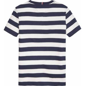 TOMMY HILFIGER T-Shirt  biela / námornícka modrá / červené