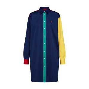 POLO RALPH LAUREN Košeľové šaty 'LS BLKE'  námornícka modrá / zmiešané farby