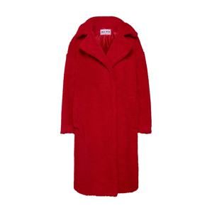 NA-KD Zimný kabát 'Teddy Coat'  červené