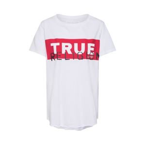 True Religion Tričko  červené / čierna / biela