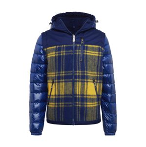 JOTT Zimná bunda 'Escrime LS hood Scottish Wool'  námornícka modrá / žlté