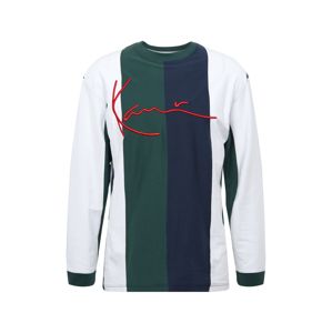 Karl Kani Shirt  biela / námornícka modrá / zelená