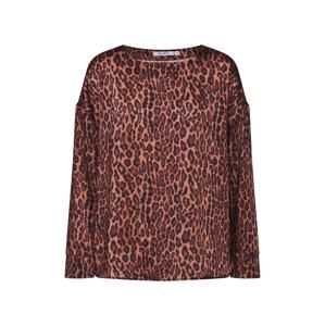 NA-KD Blúzka 'leopard blouse'  hnedé / čierna