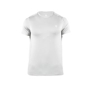 MOROTAI Funkčné tričko 'Mesh Tee'  sivá / biela