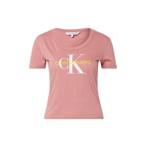 Calvin Klein Jeans Tričko  biela / ružová