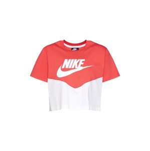 Nike Sportswear Tričko  červené / biela