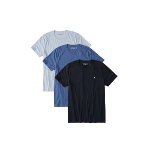 Abercrombie & Fitch Tričko  modré / svetlomodrá / antracitová