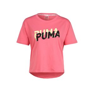 PUMA Funkčné tričko  čierna / žlté / ružová