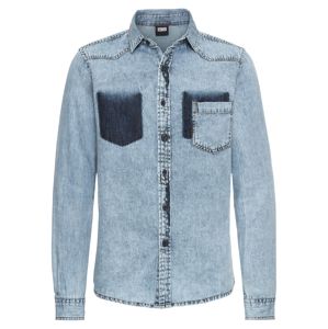 Urban Classics Košeľa 'Denim Pocket Shirt'  modrá denim