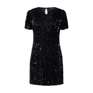 Mela London Kokteilové šaty 'SEQUIN SHIFT DRESS'  čierna